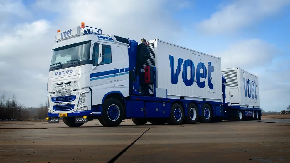Bijzondere volvo bakwagen in gebruik genomen voet energy solutions